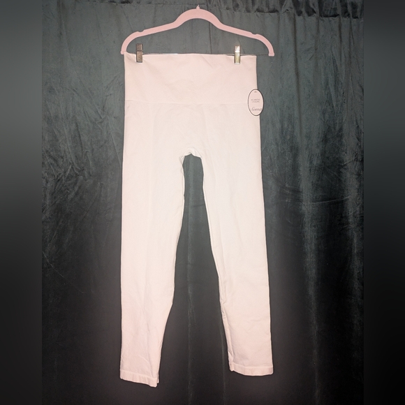 Soma Slimming Leggings High Rise Seamless Stretch white Athletic Women's XXL NWT - Picture 1 of 5